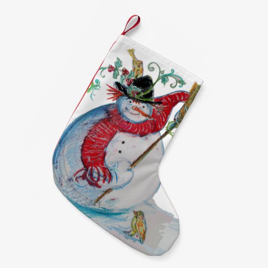 DRUNKEN SNOWMAN KLEINER WEIHNACHTSSTRUMPF (Vorderansicht (hängend))