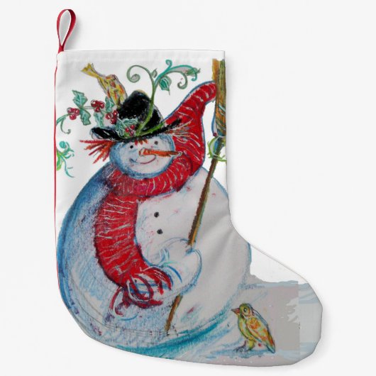 DRUNKEN SNOWMAN KLEINER WEIHNACHTSSTRUMPF (Vorderseite)