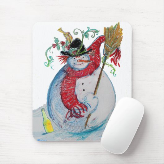 DRUNKEN SNOWMAN MOUSEPAD (Mit Mouse)
