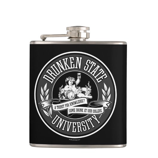 Drunken-Staat-Universität Flachmann (Vorderseite)