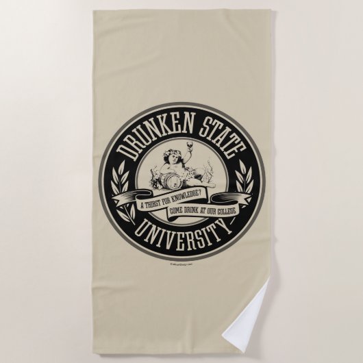 Drunken State University Strandtuch (Vorderseite)