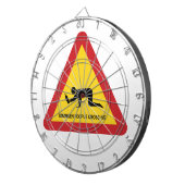 DRUNKENDE MENSCHEN ÜBERQUEREN VERKEHRSSIGN DARTSCHEIBE (Vorderseite rechts)