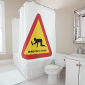 DRUNKENDE MENSCHEN ÜBERQUEREN VERKEHRSSIGN DUSCHVORHANG (Beispiel)