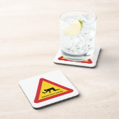 DRUNKENDE MENSCHEN ÜBERQUEREN VERKEHRSSIGN GETRÄNKEUNTERSETZER (Rechte Seite)