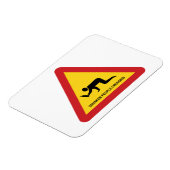 DRUNKENDE MENSCHEN ÜBERQUEREN VERKEHRSSIGN MAGNET (Linke Seite)