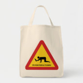 DRUNKENDE MENSCHEN ÜBERQUEREN VERKEHRSSIGN TRAGETASCHE (Vorne)