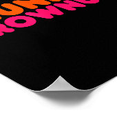 Drunkin' Grown - Funny Parody Party Drinking Lover Poster (Ecke)