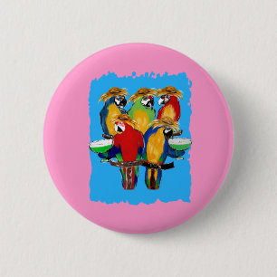 Drunkin Parrots Button