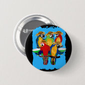 Drunkin Parrots Button (Vorne & Hinten)