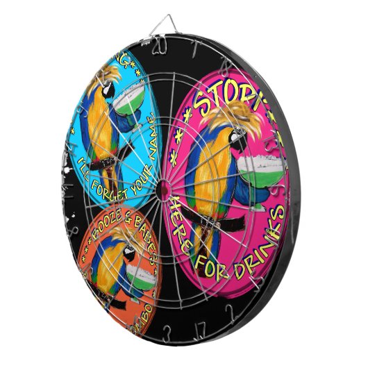 DRUNKIN PARROTS DARTSCHEIBE (Vorderseite rechts)