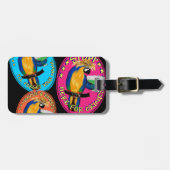 DRUNKIN PARROTS GEPÄCKANHÄNGER (Vorderseite horizontal)