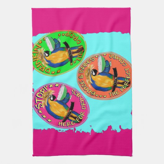 DRUNKIN PARROTS HANDTUCH (Vertikal)