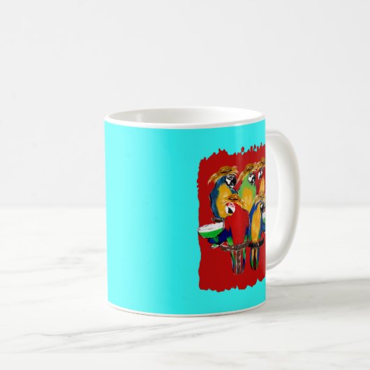 Drunkin Parrots Kaffeetasse (VorderseiteRechts)