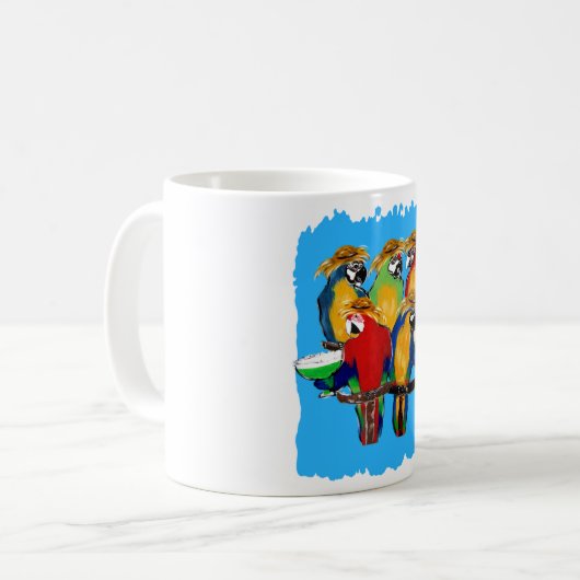 Drunkin Parrots Kaffeetasse (Vorderseite Links)