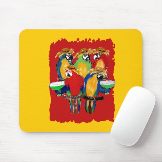 Drunkin Parrots Mousepad (Mit Mouse)