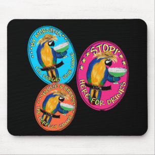 DRUNKIN PARROTS MOUSEPAD