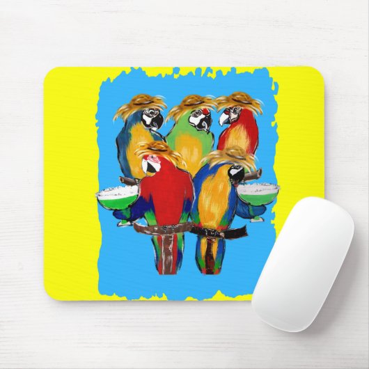 Drunkin Parrots Mousepad (Mit Mouse)