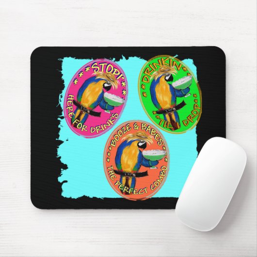DRUNKIN PARROTS MOUSEPAD (Mit Mouse)