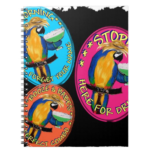 DRUNKIN PARROTS NOTIZBLOCK (Vorderseite)