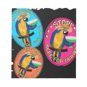 DRUNKIN PARROTS NOTIZBLOCK