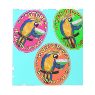 DRUNKIN PARROTS NOTIZBLOCK