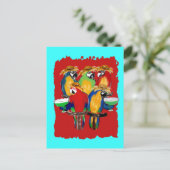 Drunkin Parrots Postkarte (Stehend Vorderseite)