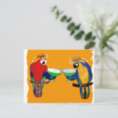 Drunkin Parrots Postkarte (Stehend Vorderseite)