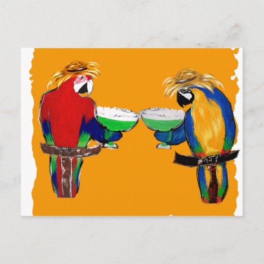 Drunkin Parrots Postkarte (Vorderseite)