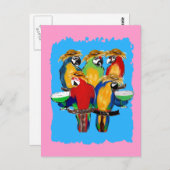 Drunkin Parrots Postkarte (Vorne/Hinten)