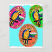 DRUNKIN PARROTS POSTKARTE (Vorderseite)