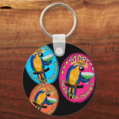 DRUNKIN PARROTS SCHLÜSSELANHÄNGER (Vorderseite)