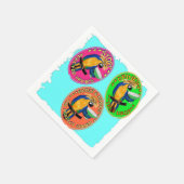 DRUNKIN PARROTS SERVIETTE (Ecke)