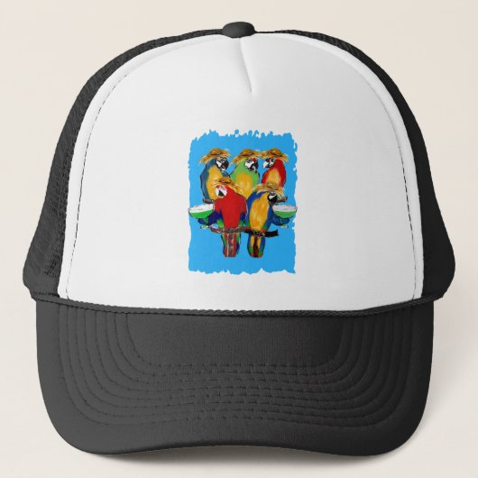 Drunkin Parrots Truckerkappe (Vorderseite)