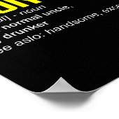 Drunkle Definition Welten Bester Onkel je Funny Dr Poster (Ecke)