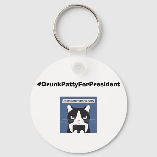 #DrunkPattyForPresident Basic-Schlüsselanhänger Schlüsselanhänger (Vorderseite)