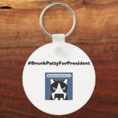 #DrunkPattyForPresident Basic-Schlüsselanhänger Schlüsselanhänger (Vorderseite)