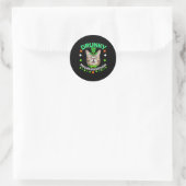 Drunky Mcdrunkerson St Patrick's Day Cat Runder Aufkleber (Tasche)