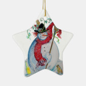 DRUNUNKMAN Winter Holiday Party Star Keramik Ornament (Rechts)