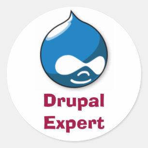 Drupal Experte Runder Aufkleber