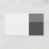 Drüsen - weiß mit Schatten von Grau Visitenkarte (Rückseite)