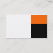 Drüsen - weiß, orange und schwarz visitenkarte (Rückseite)