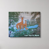 Druze Street Art - Gazelle Leinwanddruck (Vorderseite)