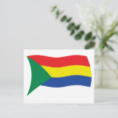 Druzen-Flagge Postkarte (Stehend Vorderseite)