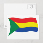 Druzen-Flagge Postkarte (Vorne/Hinten)