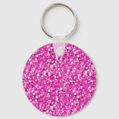Druzy crystal - fuchsia pink schlüsselanhänger (Vorderseite)