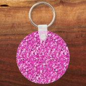 Druzy crystal - fuchsia pink schlüsselanhänger (Vorderseite)