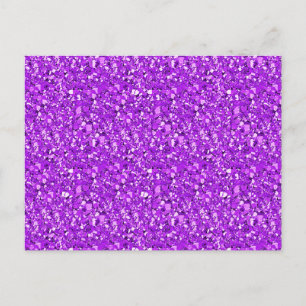 Druzy Kristall - Amethyst lila Postkarte