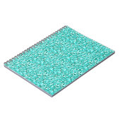 Druzy Kristall - Aquamarine blau Notizblock (Linke Seite)