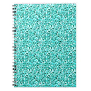 Druzy Kristall - Aquamarine blau Notizblock