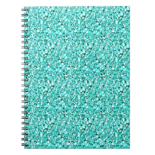 Druzy Kristall - Aquamarine blau Notizblock (Vorderseite)